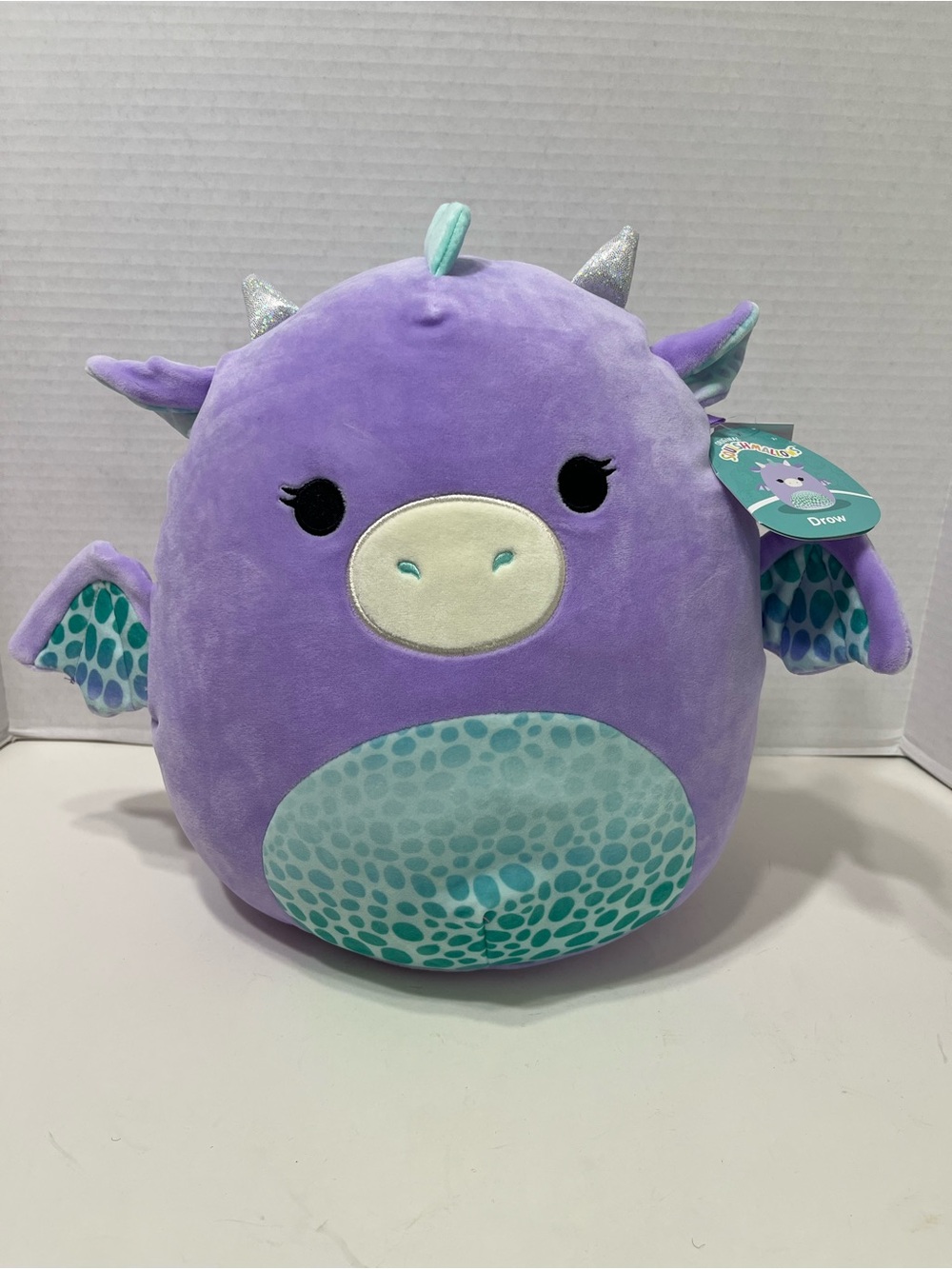 SQUISHMALLOWS 14” Drow the purple dragon plush stuffed animal toy